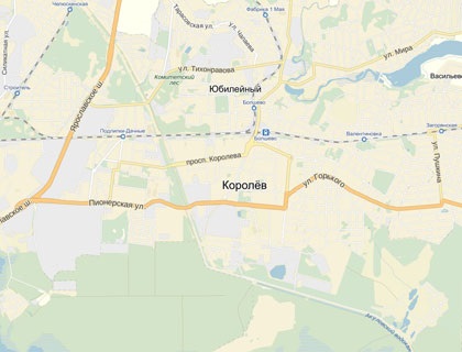 Карта месторасположения города Королёва